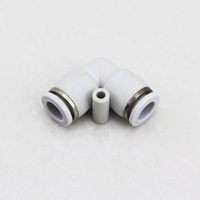 Raccord pneumatique coudé en plastique 8 mm pour tube, connecteur rapide à une touche pour tuyau