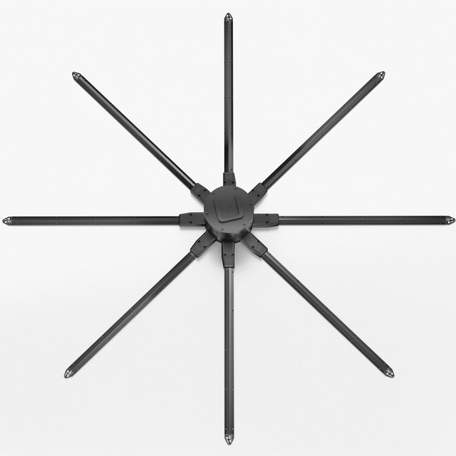 Big Size 180cm Advertising Hologram 3D Led Fan Display 3D Hologram Projection Fan