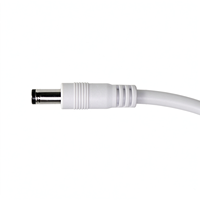 Kabel Steker Jantan DC5521 Putih 5.5X2.1Mm 18AWG 50Cm untuk Kamera Keamanan CCTV 12V DC Kabel Konektor Adaptor Input Daya