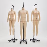 Mannequin de couture professionnel en fibre de verre, taille US, pour femme, sans tête, corps entier, pose debout, avec lignes de grille pour la confection de patrons de couture