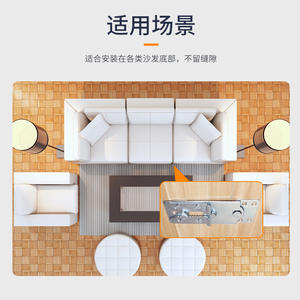 Deux-en-un fixe Invisible <span class=keywords><strong>suspendu</strong></span> canapé Oligator boucle en forme de montagne lit armoire meubles pièce de fixation confortable - Product Image 4