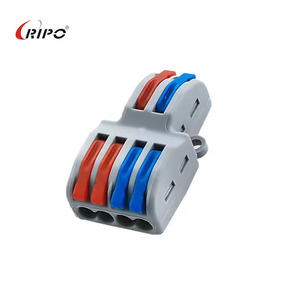 Bloques de Terminales de Construcción Tipo T para Accesorios de Conectores, Configuración de 2 Entradas y 4 Salidas, Conexión de Cables de Fase de Dos Circuitos - Product Image 4