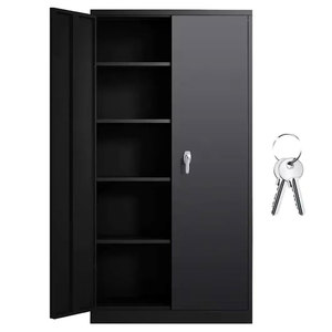 2 <b>Door</b> Modern Steel Filing Cabinet with 4 Shelves for Home Office Use Durable Storage Furniture - Product Image 2