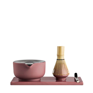 Juego de Utensilios de Cerámica para Matcha con Tazón, Batidor de Bambú, Cuchara y Soporte, Accesorios Tradicionales para la Preparación del Matcha para el Ritual Diario del Té - Product Image 5