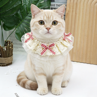 Nouveau Bandana Personnalisé Élégant à Imprimé Animal, Mignon, en Dentelle, Réglable, Bavoir Anti-Bave en Matière Douce pour Chiens