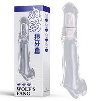 Extenseur de pénis non vibrant pour cheval, manchon réaliste en forme de dildo, préservatif d'extension