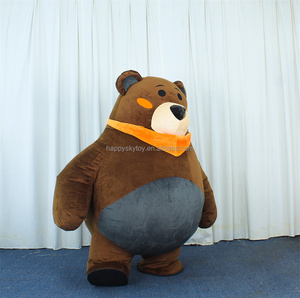 Costumes de mascotte d'ours gras pour adultes pour les spectacles de cosplay, costumes d'ours gras gonflables de 2 m, vente de costumes - Product Image 4