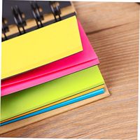 Carnet miniature à couverture rigide en papier kraft, cadeau publicitaire, logo personnalisé, reliure spirale, bloc-notes autocollant assorti