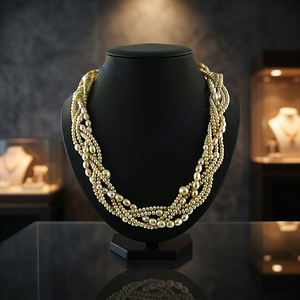 Collar de Perlas de Moda para Mujer, Opción de Regalo de Múltiples Hilos - Product Image 3