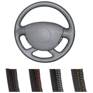 Housse de volant en fibre de carbone pour Renault <span class=keywords><strong>Laguna</strong></span> <span class=keywords><strong>2</strong></span> Vel Satis Espace Trafic <span class=keywords><strong>2</strong></span> 2001-2014 Nissan Primastar 2009-2015 - Product Image 3