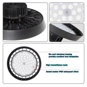 Almacén OVNI High Bay Light 200W 100W 150W 300W 150lm/W Iluminación industrial <span class=keywords><strong>Reflector</strong></span> de luz <span class=keywords><strong>Led</strong></span> lineal - Product Image 4