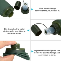 OEM/ODM Logo personnalisé 250/500ml flacon souple pliable bouteille d'eau pour la course en plein air sac de taille gilet bouteille d'eau de sport
