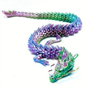 Commercio estero transfrontaliero Ornamenti di drago stampati in 3D in Cina modello di drago creativo del modello di moda del tema del gioco degli animali della messa a fuoco - Product Image 4
