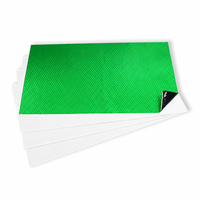 Tapis insonorisant pour voiture vert en caoutchouc butyle et feuille d'aluminium anti-vibration et anti-bruit