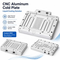 Plaque de refroidissement liquide en aluminium CNC, usinage de précision CNC, dissipateur thermique pour électronique, refroidissement liquide, fabrication OEM basée sur plans