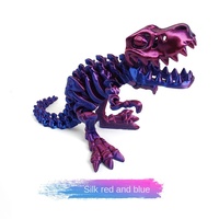 Squelette de dinosaure Tyrannosaurus Rex imprimé en 3D fait à la main, ornements de dragon, style chinois traditionnel écologique, transfrontalier