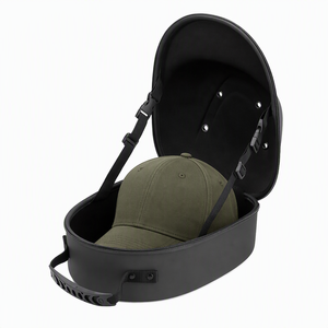 Baseball Cap Storage Case with Carrying Handle Adjustable Shoulder Strap Shockproof Hat Organizer Dome Shape Holder Bag Travel - Product Image 1