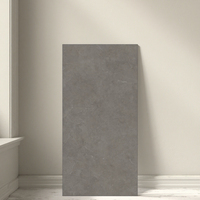 750x1500 Carreaux de porcelaine de série de pierre brute gris foncé Revêtement de sol antidérapant non poreux Carreaux de mur en céramique épaisse pour le hall de l'hôtel