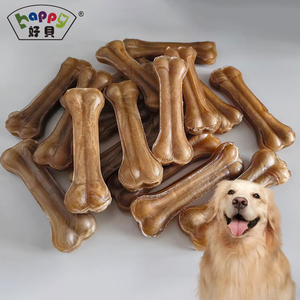 Oem 4 "rawhide ép xương cho chó nhai khô da bò con chó xử lý khỏe mạnh vật nuôi nhai Đồ chơi xương răng Làm sạch chó đồ ăn nhẹ - Product Image 1