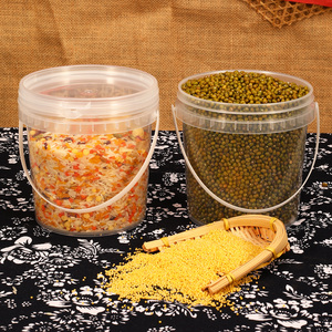 Baril à céréales en <span class=keywords><strong>plastique</strong></span> PP de grande capacité (15 à <span class=keywords><strong>50</strong></span> <span class=keywords><strong>litres</strong></span>), hermétique et alimentaire, pour la protection de la fraîcheur, seau en <span class=keywords><strong>plastique</strong></span> transparent - Product Image 3