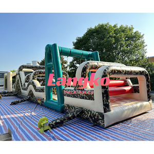 Carrera de obstáculos de grado comercial Inflables Paseos al aire libre Castillos Carrera de salto de obstáculos inflable para niños - Product Image 6