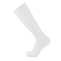 Chaussettes de compression de haute qualité pour la course, hauteur genou, à compression graduée, antibactériennes, respirantes, avec bordure en bambou, pour le voyage