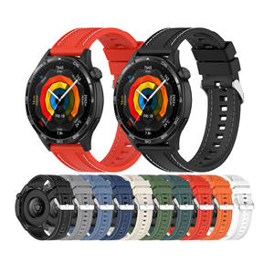 Correa Tschick Universal de silicona con costura de 22mm para reloj Xiaomi S1 S2 S3 S4 banda para Huami <span class=keywords><strong>Amazfit</strong></span> <span class=keywords><strong>GTR</strong></span> 2 2E 3 3pro <span class=keywords><strong>4</strong></span> correa de reloj - Product Image 1