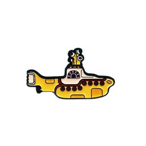 Broche de <span class=keywords><strong>Submarino</strong></span> Amarillo de Dibujos Animados, Accesorio Creativo de Anime para Mochilas, Ropa Infantil y Sombreros, Insignia de Aleación en Stock - Product Image 5