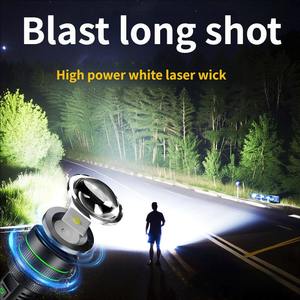 क्रॉस-बॉर्डर हाई ब्राइटनेस के नेतृत्व में रिचार्जेबल पोर्टेबल एल्यूमीनियम मिश्र धातु लंबी बैटरी जीवन आउटडोर लंबी दूरी की IP20 रेटेड वाटरप्रूफ - Product Image 3