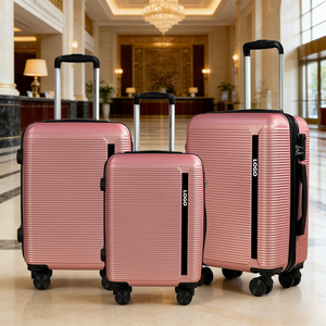 Ensemble de bagages de voyage de luxe légers 4 pièces avec serrure à combinaison et 4 roues pivotantes pour <span class=keywords><strong>avion</strong></span> et affaires – Vente directe fabricant - Product Image 1