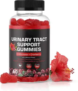 Groothandelsprijs 60 Stuks Veganistische Cranberry Gummies Urinewegen Ondersteuning Gummies Voedingssupplement Voor Leverfunctie