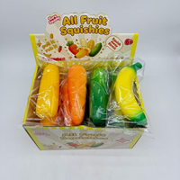 Juguete Blandito de Frutas Mixtas al por Mayor, Juguete Elástico de Sandía para Apretar, Juguete de Descompresión de Colores Sólidos Arcoíris Surtidos
