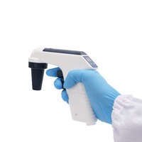 Pipette électrique de laboratoire, pistolet à pipettes, affichage numérique de grande capacité, régulation de la vitesse, aide à l'aspiration automatique