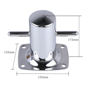 Stainless Steel Boat <b>Chock</b> 153mm x 122mm x 172mm Marine Docking Cleat Hardware for Yacht Boat Mooring - Product Image 1