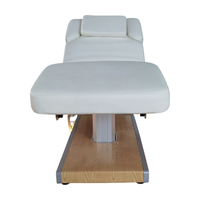 Table de beauté électrique à 3 moteurs avec roulettes verrouillables, port de charge USB, hauteur réglable, pour salon, spa, clinique dentaire, esthétique