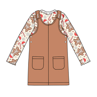 2025 nouveau modèle promotionnel filles robe personnalisée avec des motifs de noël vêtements de haute qualité pour enfants