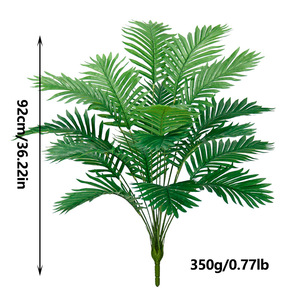 Bắc Âu mô phỏng cây anh đào màu xanh lá cây rải rác hoa hướng dương phòng khách sân lớn trần nhà trang trí nhà bằng nhựa - Product Image 6