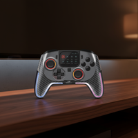 Control de Juego GAMINJA de Alta Gama con Pantalla, Luz RGB, Giroscopio de 6 Ejes, Botón Turbo, Joystick Inalámbrico para Switch 2