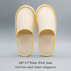 Pantuflas Desechables para Hotel, Pantuflas de Spa Blancas Cómodas para Huéspedes con Logotipo Personalizado al por Mayor, Bajo MOQ, Unisex - Product Image 6