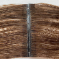 Extensions de cheveux vierges chinois Haiyi 2025, double trame, Remy, invisibles, trame plate, longueur 20 pouces, double trou de fixation, trame papillon