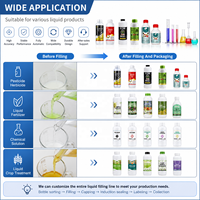 Mesin Pengisian Botol Plastik Pestisida Cair Epoxy untuk Pertanian