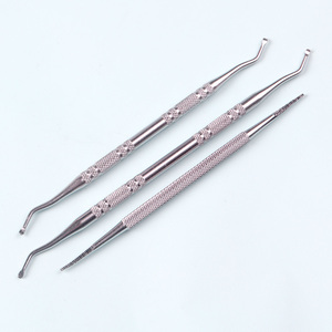TSZS 3 pièces/ensemble ensemble de Correction d'orteil à Double extrémité outil d'ongle incarné professionnel ensemble d'outils de manucure et de pédicure en acier inoxydable - Product Image 3