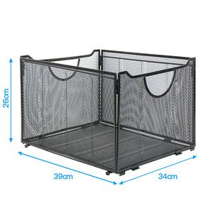 1 paket siyah Metal örgü dosya tutucu dosyalama kutusu ve klasör organizatör ofis malzemeleri ve mektuplar için danışma depolama - Product Image 5