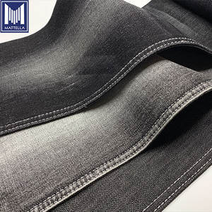 綿100% ブラック 韓国風 キャバルリーツイル 生デニム生地 メンズ/レディース ジーンズ・ジャケット用 織物 - Product Image 3
