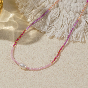 Go2boho thanh nhã Chuỗi Dài Đính cườm dây chuyền 2024 mới thủ công lướt đồ trang sức ngọc trai nước ngọt chuỗi cho phụ nữ Quà Tặng - Product Image 5