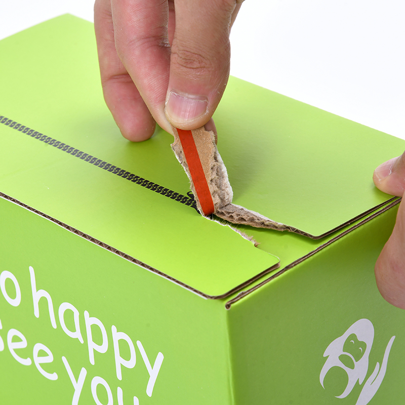 Custom Logo Folding Mailer Box Tear Strip Paper Packaging Cardboard Mailing Box With Zipper