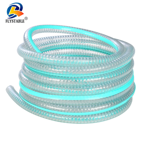 Tuyau d'aspiration/d'évacuation transparent flexible résistant aux UV avec fil d'acier <span class=keywords><strong>de</strong></span> qualité alimentaire pour une utilisation à l'aspiration et à pression modérée - Product Image 2