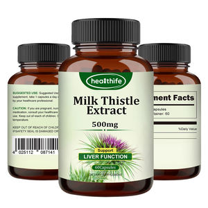 Healthife Private Label Leversupplement Silymarin Melkdistel Extract Capsule - Product Image 1
