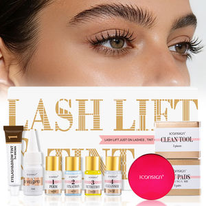 Kit de lamination et de teinture des sourcils Iconsign <span class=keywords><strong>professionnel</strong></span>, kit de lifting des cils 2 en 1 avec teinture et colle de lifting des cils, baume - Product Image 1