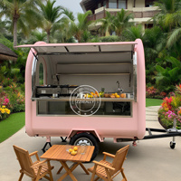 2025 remorque alimentaire caravane café camion de nourriture petit café comptoirs chariots remorque de crème glacée pour le royaume-uni